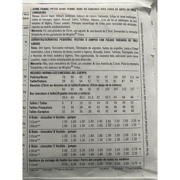 McCalls 3673 pattern Dress swing or pencil skirt 1950s repro size 6 8 10 12 14 - Picture 5 of 5